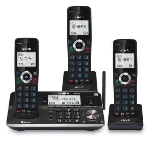 VTECH  Refurbished Excellent - (Is7256-3) 3 Handset Answering System W/ Smart Call Blocker