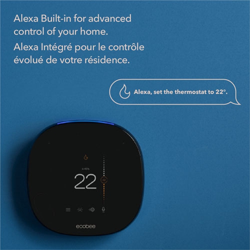 ecobee Smart Thermostat and Smart Sensor - Voice Control