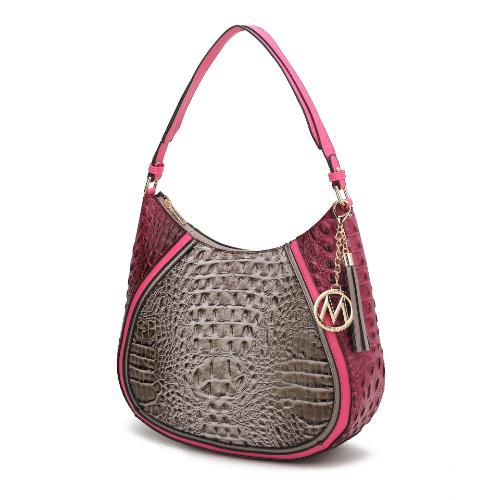 MKF Collection Nayra Embossed Hobo Handbag by Mia K