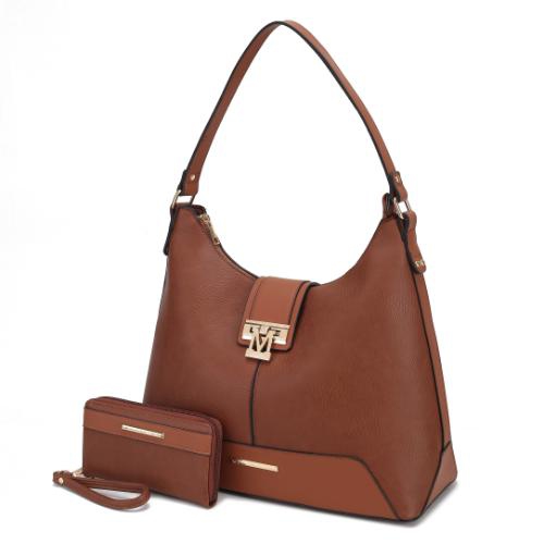 MKF Collection Graciela Vegan Leather Hobo Handbag by Mia K