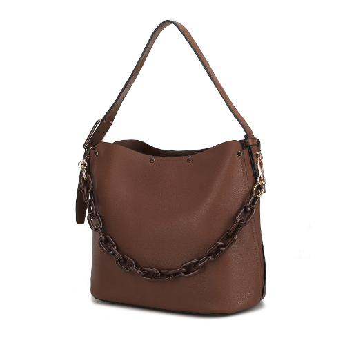 MKF COLLECTION  Chelsea Vegan Leather Hobo Bag By Mia K In Multicolor