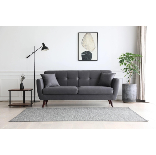 Auberge Designs - sofa Lohja - microfibre résistante pour animaux de compagnie - Gris ardoise