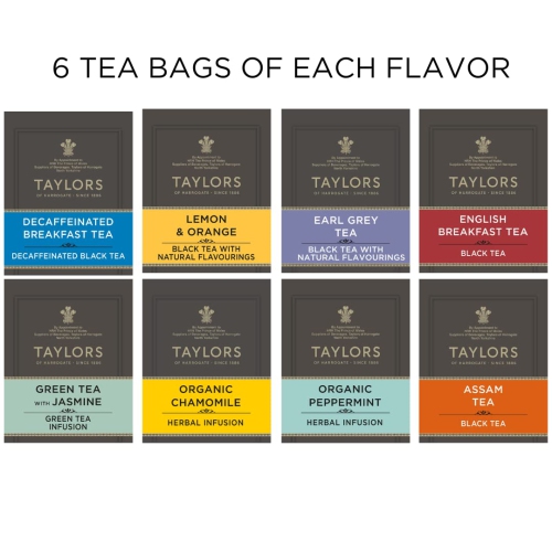 Taylors of Harrogate Assorted Specialty Teas Box, Classic Tea Variety Box,