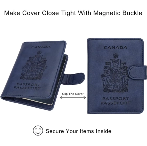 Étui portefeuille avec porte-passeport et protection RFID Canada - Protégez vos articles essentiels avec style