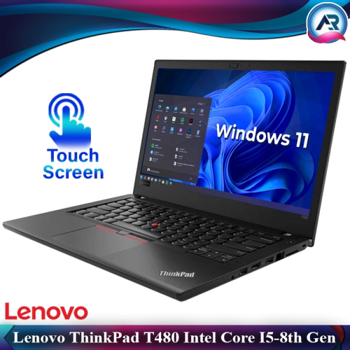Refurbished Lenovo Thinkpad T480 Laptop 14 FHD (Intel Graphics / I5-8265U / 16GB / 256GB / Windows 11 Pro/Touch Screen
