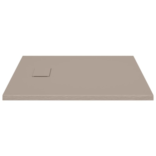 vidaXL Shower Base Tray SMC Brown 90x80 cm