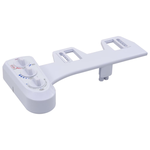 vidaXL Bidet Toilet Seat Attachment Hot Cold Water Dual Nozzles
