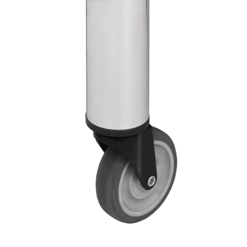 vidaXL Kitchen Work Table with Wheels 100x45x85 cm Stainless Steel