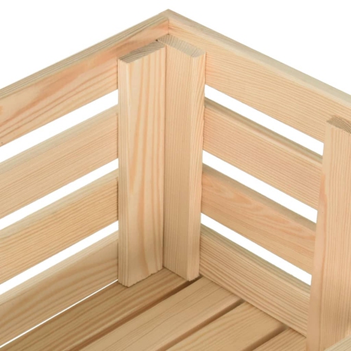 VidaXL Chariot à légumes, 37x30 x 30 po 80 cm, bois de pinewood massif