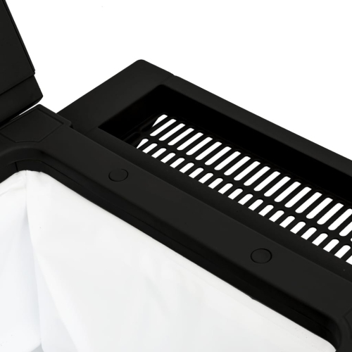 Chariot de service 3-en-1 en polypropylène noir vidaXL