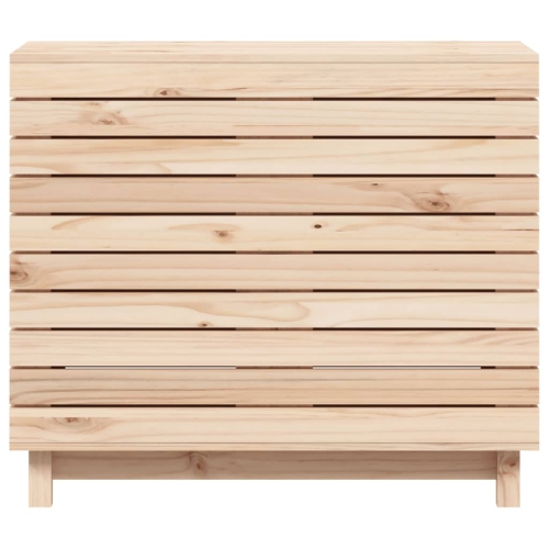 vidaXL Laundry Basket 88.5x44x76 cm Solid Wood Pine