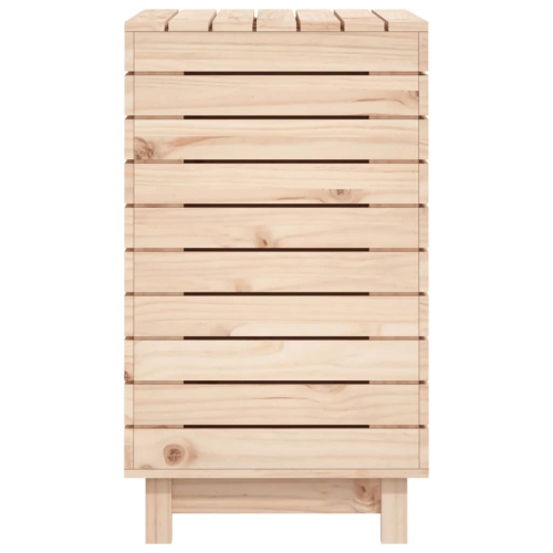 vidaXL Laundry Basket 88.5x44x76 cm Solid Wood Pine
