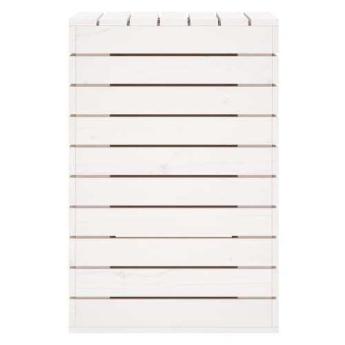 VidaXL panier à linge blanc 44x44x66 cm pin massif