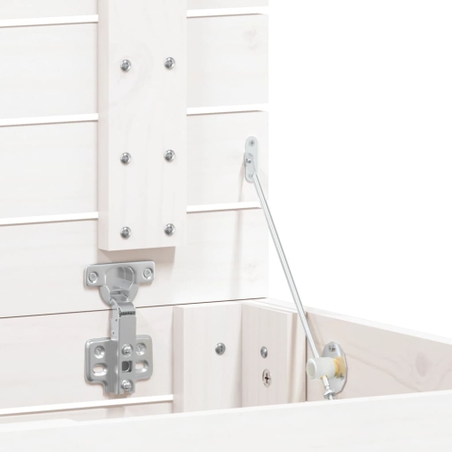 VidaXL panier à linge blanc 44x44x66 cm pin massif