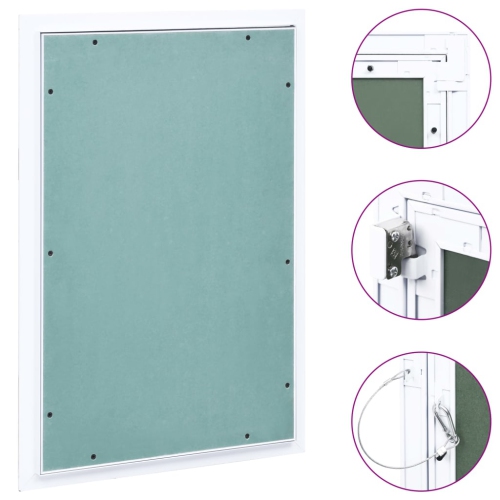 VIDAXL  Access Panel With Aluminium Frame And Plasterboard 400X600 Mm