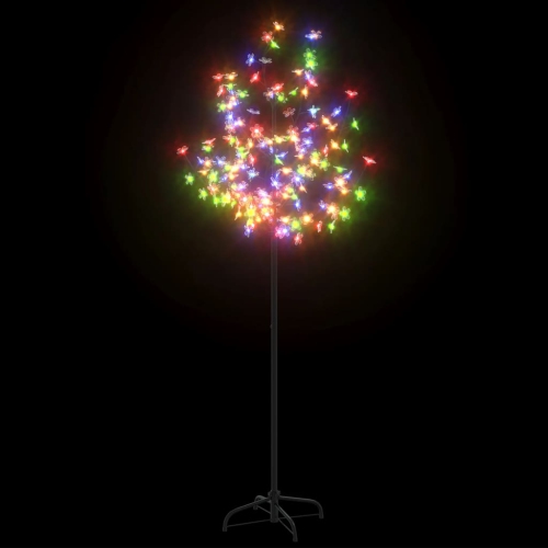 VIDAXL  Christmas Tree 120 Leds Colourful Light Cherry Blossom 150 Cm