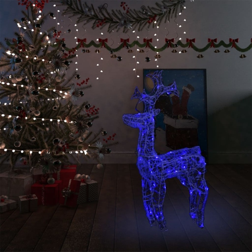 VIDAXL  Reindeer Christmas Decoration 90 Leds 60X16X100 Cm Acrylic