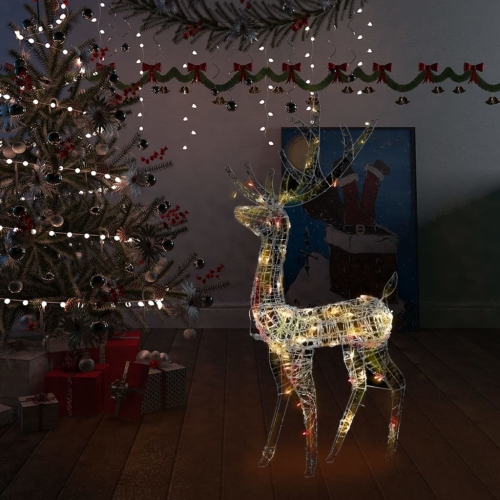 VIDAXL  Acrylic Reindeer Christmas Decoration 140 Leds 120Cm Colourful