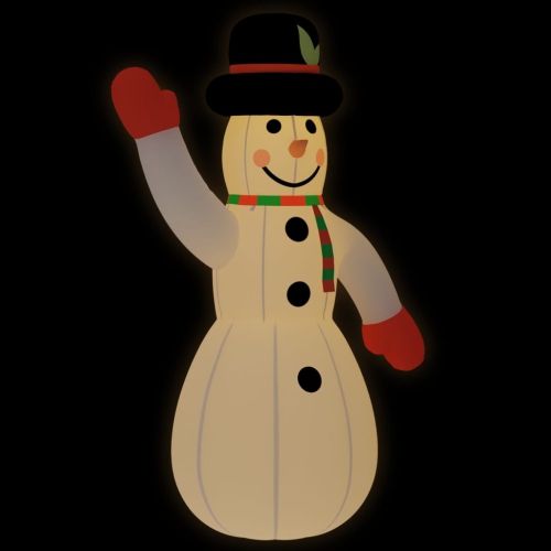 VIDAXL  Christmas Inflatable Snowman With Leds 370 Cm