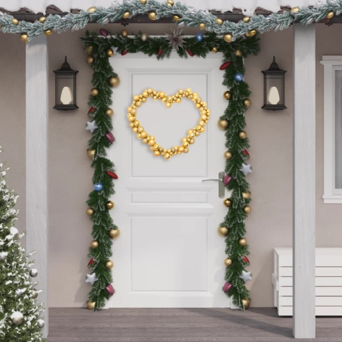 VIDAXL  Christmas Balls Garland Gold 175 Cm Polystyrene