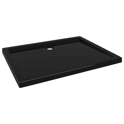 vidaXL Shower Base Tray, Non-slip Bathroom Shower Pan, Reinforced ABS, 31.5x39.4 Inches, Black