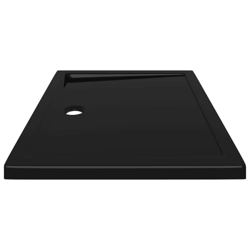 vidaXL Shower Base Tray, Non-slip Bathroom Shower Pan, Reinforced ABS, 31.5x39.4 Inches, Black