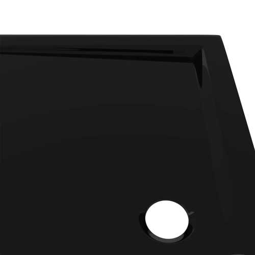vidaXL Shower Base Tray, Non-slip Bathroom Shower Pan, Reinforced ABS, 31.5x39.4 Inches, Black