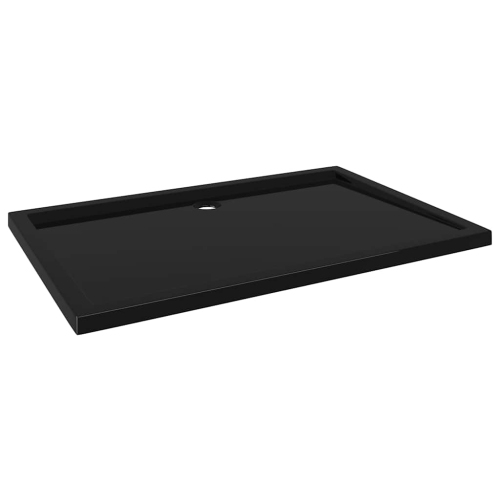 vidaXL Shower Base Tray, Non-slip Bathroom Shower Pan, Reinforced ABS, 31.5x47.2 Inches, Black