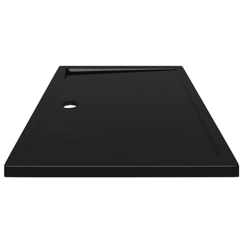 vidaXL Shower Base Tray, Non-slip Bathroom Shower Pan, Reinforced ABS, 31.5x47.2 Inches, Black