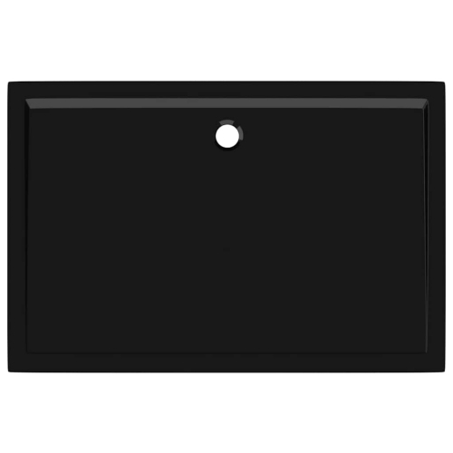 vidaXL Shower Base Tray, Non-slip Bathroom Shower Pan, Reinforced ABS, 31.5x47.2 Inches, Black