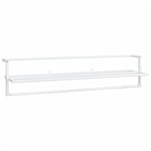 vidaXL Towel Rack White 95x25x22 cm Iron