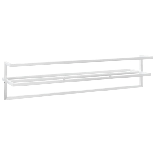 vidaXL Towel Rack White 95x25x22 cm Iron