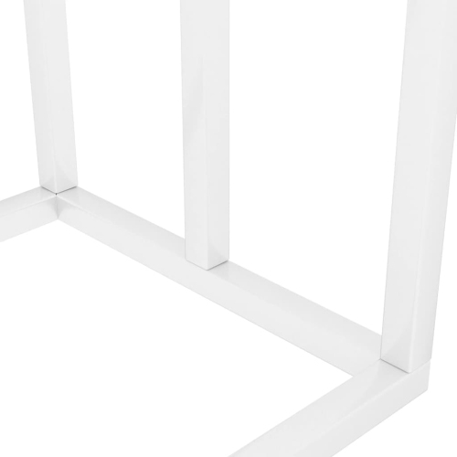 vidaXL Freestanding Towel Rack White 48x24x79 cm Iron