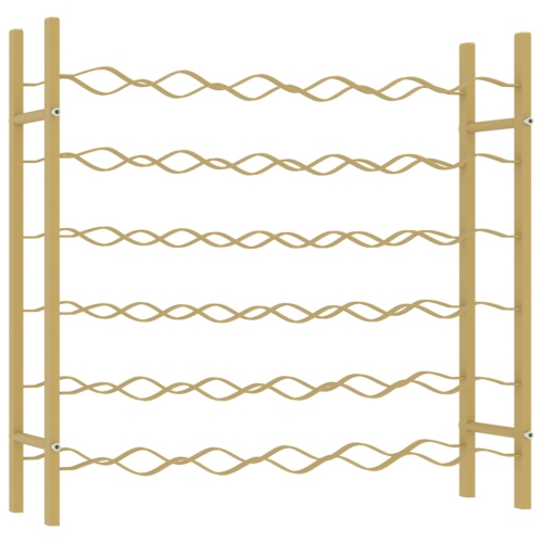 vidaXL Wine Rack for 36 Bottles Gold Metal