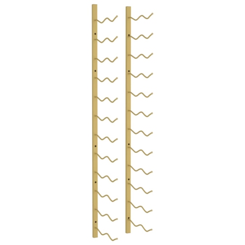 Support à bouteilles mural pour 24 bouteilles de vin Gold Iron de vidaXL