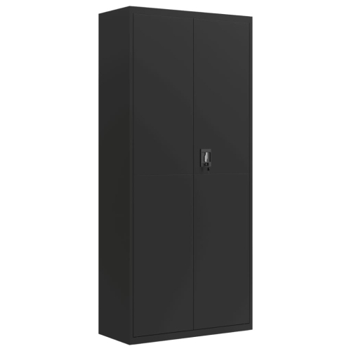 VIDAXL  File Cabinet 90X40X200 Cm Steel In Black