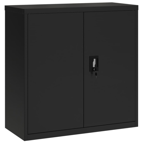 VIDAXL  File Cabinet 90X40X90 Cm Steel In Black