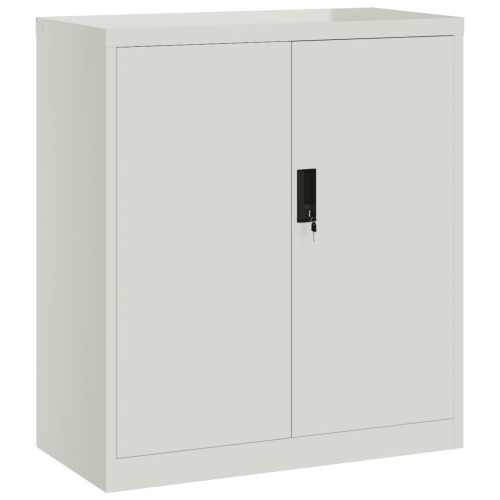 vidaXL File Cabinet Light Grey 79x40x90 cm Steel