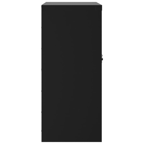 vidaXL File Cabinet Black 79x40x90 cm Steel