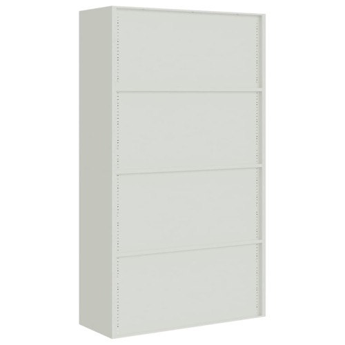 vidaXL File Cabinet Light Grey 105x40x180 cm Steel