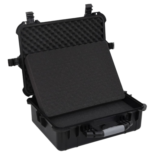vidaXL Portable Flight Case Black 52x40x19 cm PP