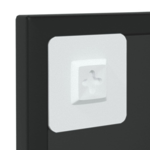 vidaXL Wall Mirror Black 60x40 cm Metal