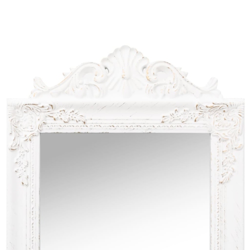 vidaXL Free-Standing Mirror White 40x160 cm