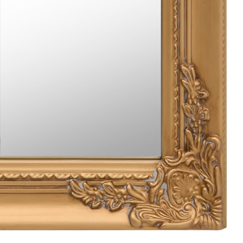 vidaXL Free-Standing Mirror Gold 45x180 cm