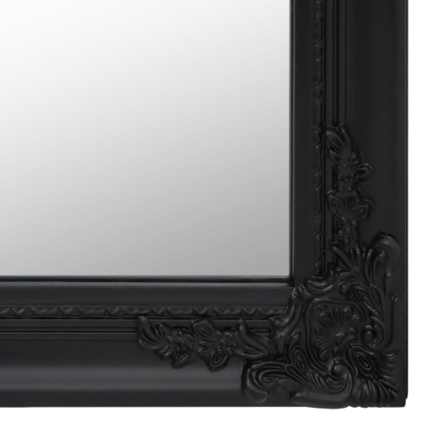 vidaXL Free-Standing Mirror Black 40x160 cm