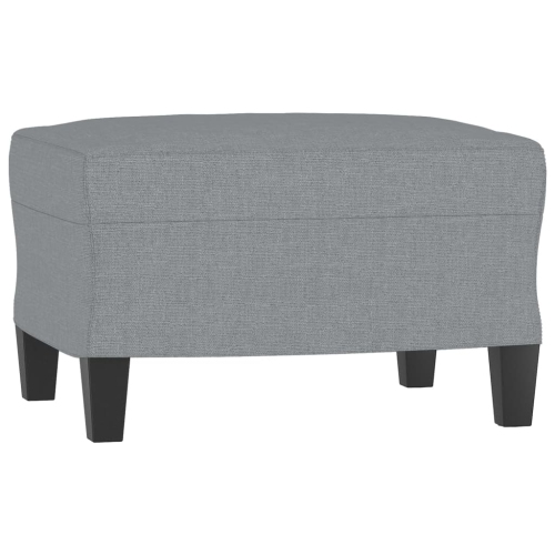 vidaXL 3-Seater Sofa with Footstool Light Grey 180 cm Fabric