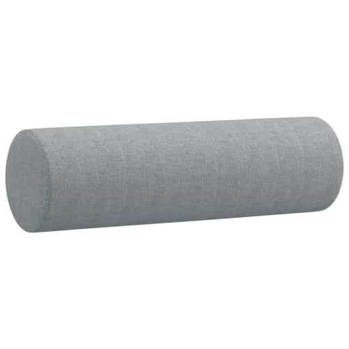 Sofa à 2 sièges avec coussins décoratifs 140&nbsp;cm gris pâle de vidaXL