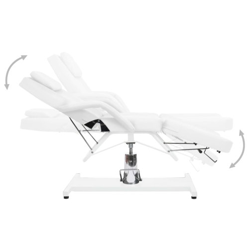 Table de massage blanche de vidaXL 180x62x cm
