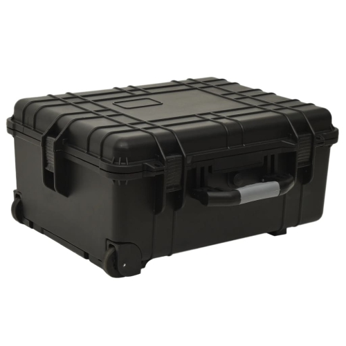 VIDAXL  Wheeled Flight Case Black 58X45X27 Cm Pp