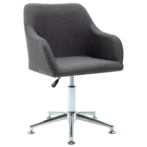 VIDAXL  Swivel Office Chair Dark Grey Fabric